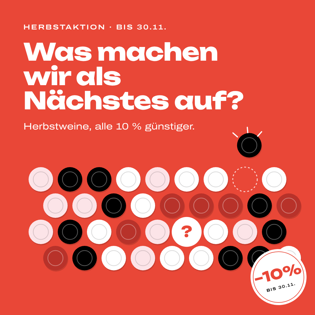 Herbstaktion: Herbstweine 10 % günstiger bis 30.11.